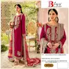 Bilqis B 17 A To H Embroidery Faux Georgette Pakistani Suits Wholesale Shop In Surat
